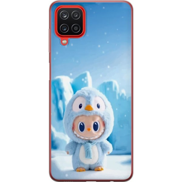 Samsung Galaxy A12 Gennemsigtig cover sort ridder fortnite