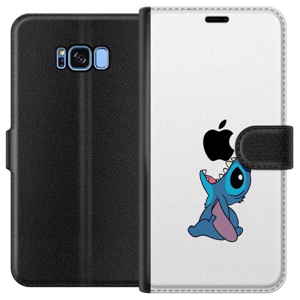 Kompatibelt Plånboksfodral till Samsung Galaxy S8 Stitch Apple