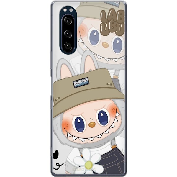 Sony Xperia 5 Läpinäkyvä kuori Labubu Minimal Mood - Yksinkertainen ja tyylikäs hirviösuunnittelu