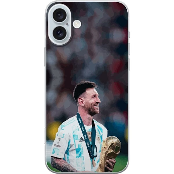 Apple iPhone 16 Plus Läpinäkyvä kuori Messi