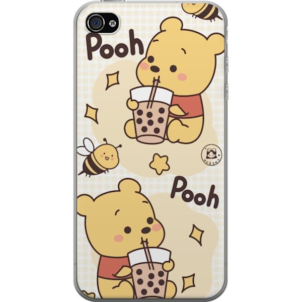 Apple iPhone 4 Läpinäkyvä kuori Nalle Pooh - klassinen karhumotiivi uudessa tulkinnassa