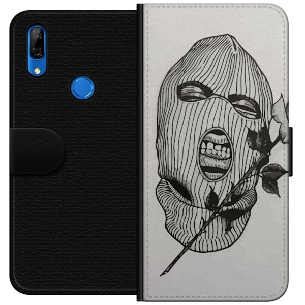 Huawei P Smart Z Tegnebogsetui Ski Maske Ros Streetwear Design Grafisk Motiv Spænding Urban Stil Gadekunst Maskerade Symbol