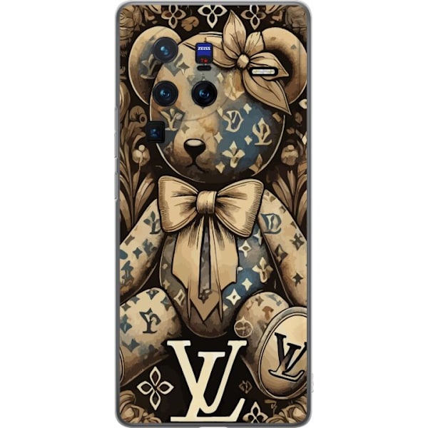 vivo X80 Pro Läpinäkyvä kuori Teddy Vuitton