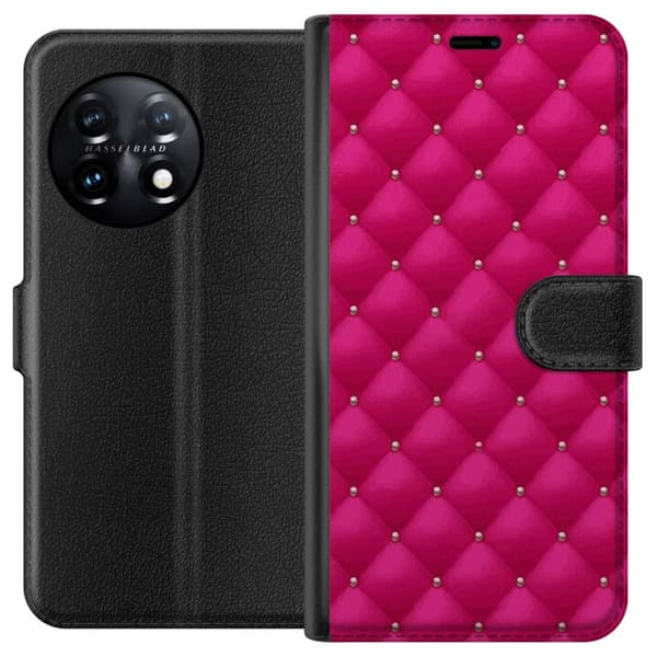 Kompatibel Tegnebogsetui til OnePlus 11 Luksuriøst Lyserød