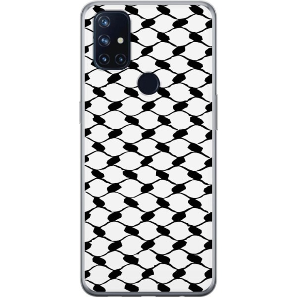 OnePlus Nord N10 5G Gjennomsiktig deksel Keffiyeh mønster