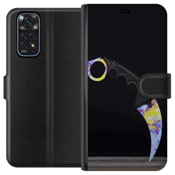 Xiaomi Redmi Note 11 Lompakkokotelo Karambit / Butterfly / M9