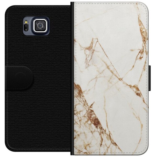 Samsung Galaxy Alpha Tegnebogsetui Hvid marmor