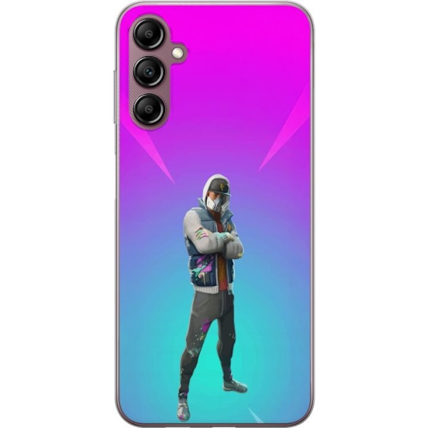 Samsung Galaxy A14 5G Gennemsigtig cover sort ridder fortnite