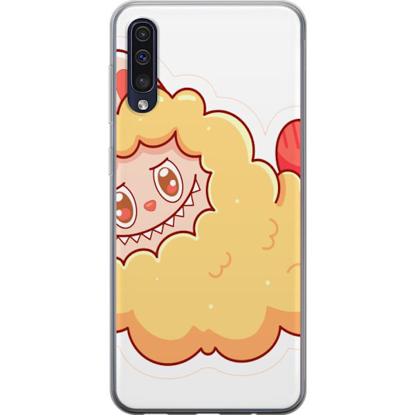 Samsung Galaxy A50 Läpinäkyvä kuori Labubu Pesukarhu Pop Mart Hahmo Keräilyesine Söpö Suunnittelu Suosittu Teema Taideteos Leikkisarja