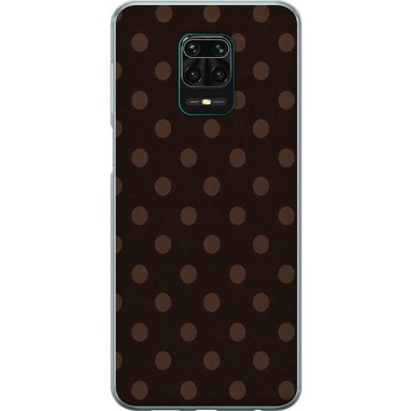 Kompatibelt Mobildeksel til Xiaomi Redmi Note 9 Pro Mokkaprikker brun