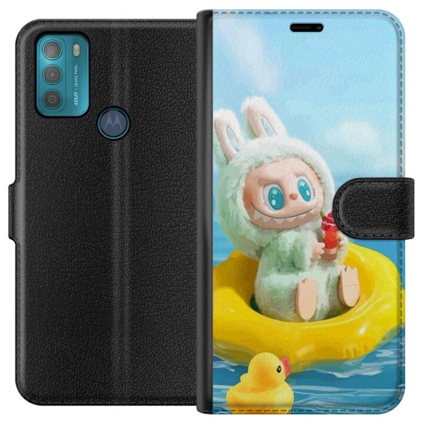 Motorola Moto G50 Tegnebogsetui Labubu Macaron-serie