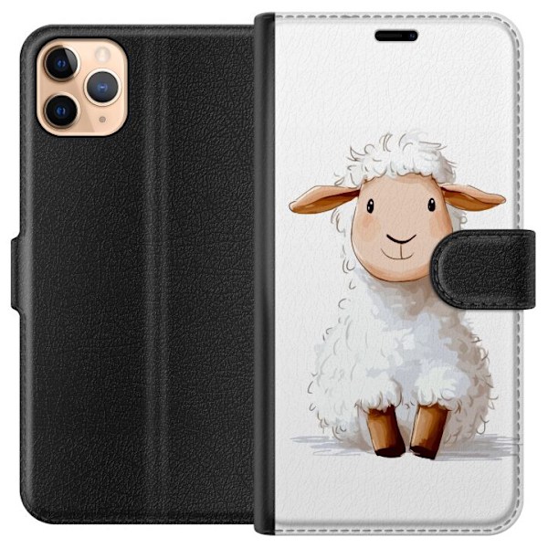 Apple iPhone 11 Pro Max Tegnebogsetui Sødt Lamm - tegneseries