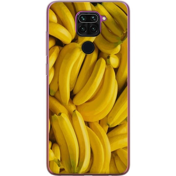 Xiaomi Redmi Note 9 Genomskinligt Skal Banana Pattern – lekf