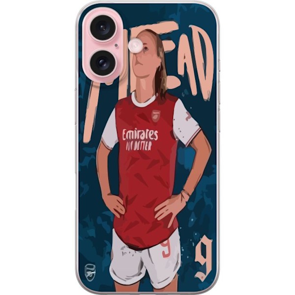 Apple iPhone 16 Läpinäkyvä kuori Beth Mead (Arsenal)