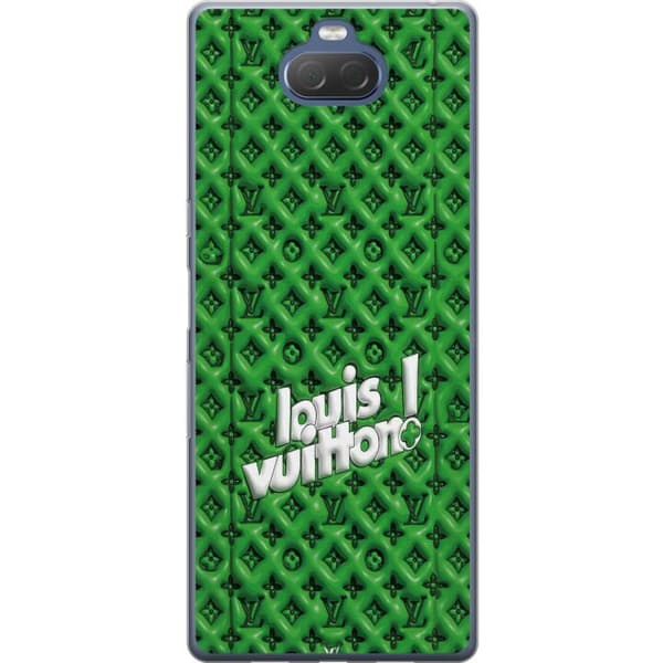 Kompatibelt Mobildeksel til Sony Xperia 10 Plus Inspirert grønt monogram med logo grønn