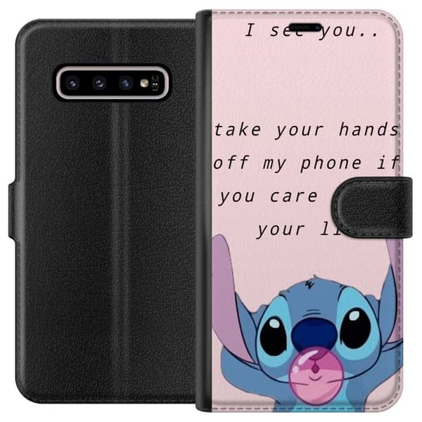 Kompatibel Tegnebogsetui til Samsung Galaxy S10+ Held og lykke