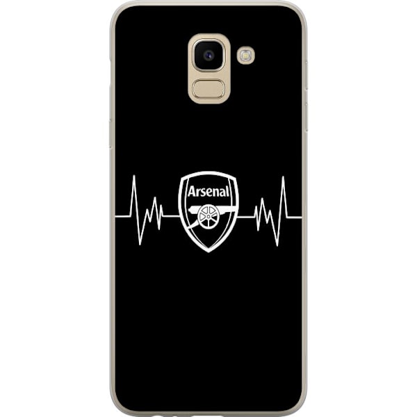 Samsung Galaxy J6 Läpinäkyvä kuori Arsenal