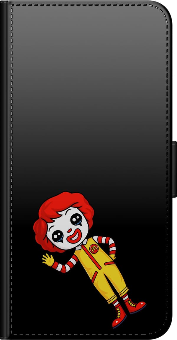 Kompatibel Tegnebogsetui til Xiaomi Redmi Note 8 Pro  Vinkande clown gul