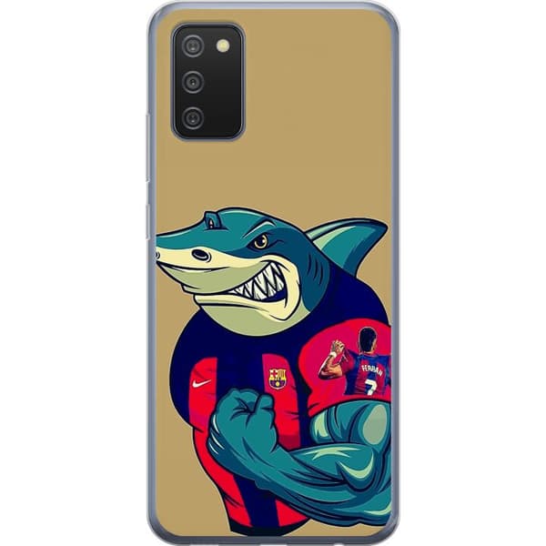 Kompatibelt Mobildeksel til Samsung Galaxy A02s Haj med Ferran Torres blå