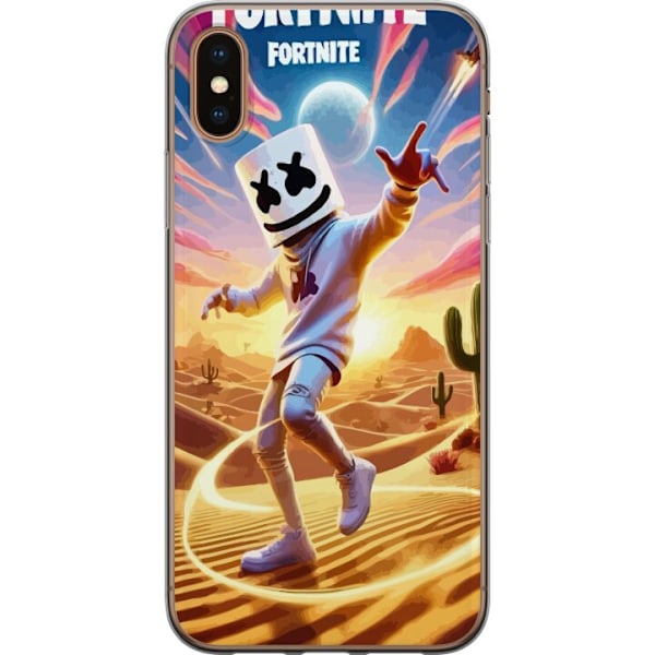 Apple iPhone X Läpinäkyvä kuori Fortnite