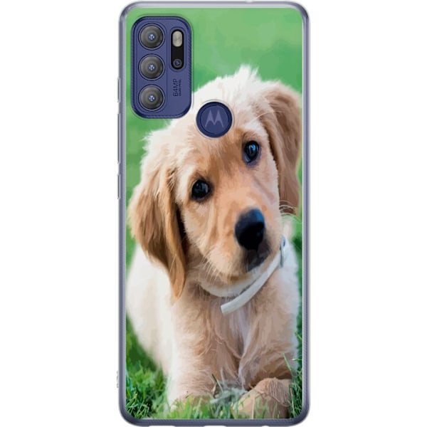 Motorola Moto G60S Gennemsigtig cover Hund