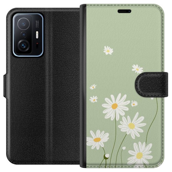 Xiaomi 11T Lommeboketui Prestekrager - blomstrete mønster i s
