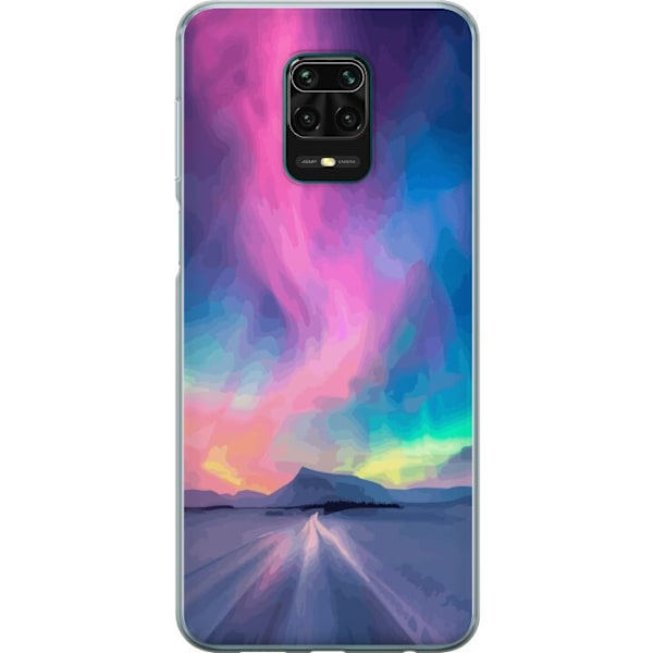 Xiaomi Redmi Note 9 Pro Läpinäkyvä kuori Revontuli