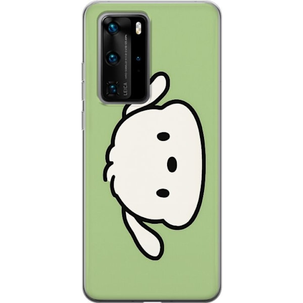 Huawei P40 Pro Genomskinligt Skal Snoopy Flip