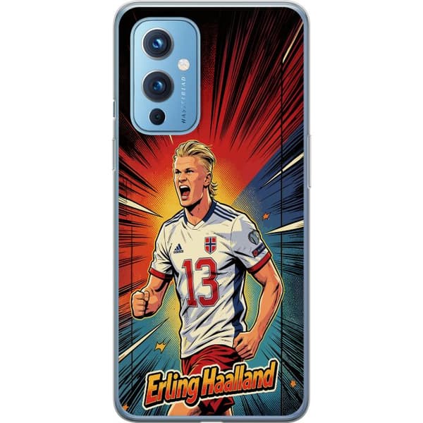 Kompatibelt Mobildeksel til OnePlus 9 Erling Haaland seriestil rød