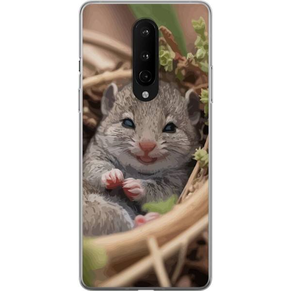OnePlus 8 Gennemsigtig cover Rotte Smilende Dyremotiv By Motiv Urban Grafisk Design Populært Sjovt Motiv Kunstart Stil