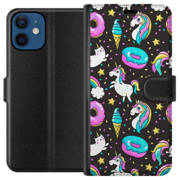 Kompatibelt Plånboksfodral till Apple iPhone 12 mini Unicorn