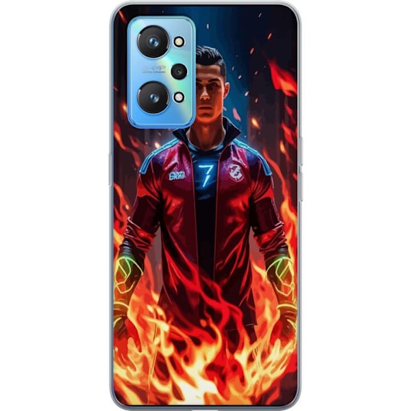 Realme GT Neo2 Läpinäkyvä kuori Ronaldo Inferno - jalkapall