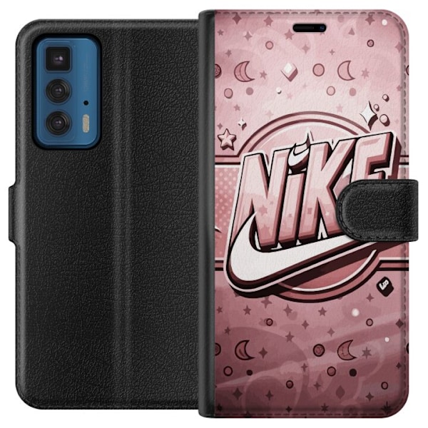 Motorola Edge 20 Pro Lommeboketui Nike Rosa