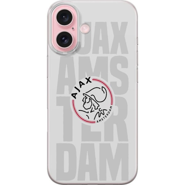 Apple iPhone 16 Läpinäkyvä kuori Ajax Amsterdam