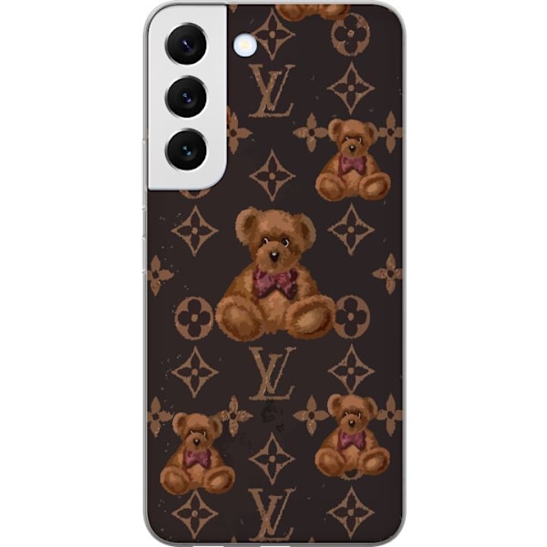 Samsung Galaxy S22+ 5G Läpinäkyvä kuori Louis Vuitton Teddykarhu Kuvio Ylellinen Muotisuunnittelu Suosittu Motiivi Muoti-Trendi Ylelliset Asusteet