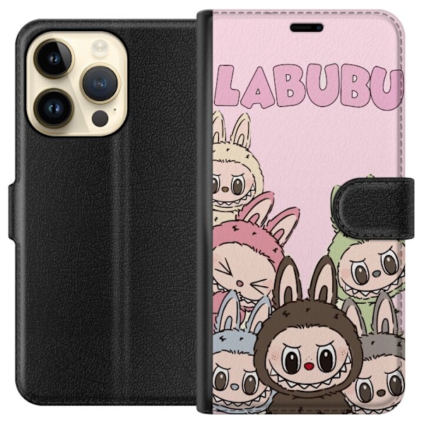 Apple iPhone 15 Pro Lompakkokotelo Labubu Classics