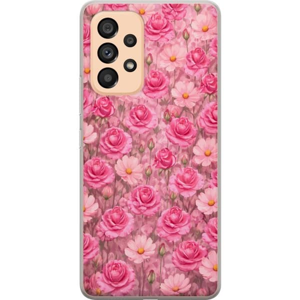 Kompatibelt Mobildeksel til Samsung Galaxy A53 5G Kronbladdrøm Pudderrosa