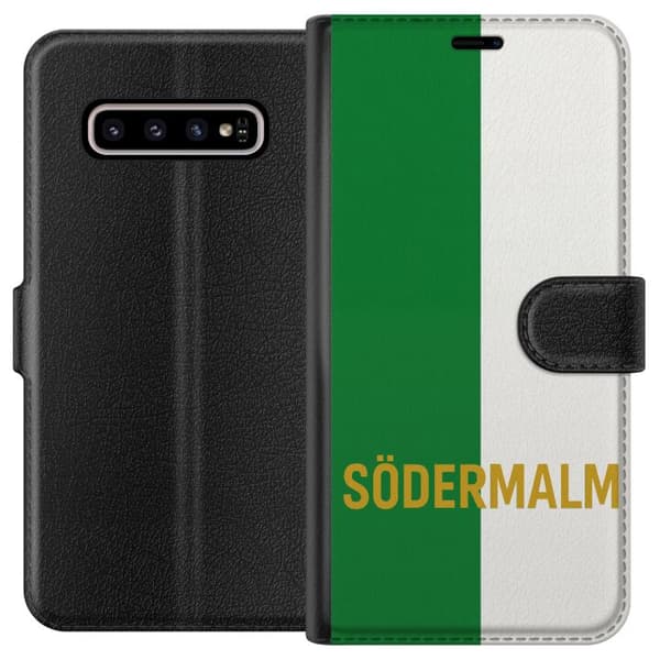 Kompatibelt Lommeboketui til Samsung Galaxy S10+ Södermalm - fotball