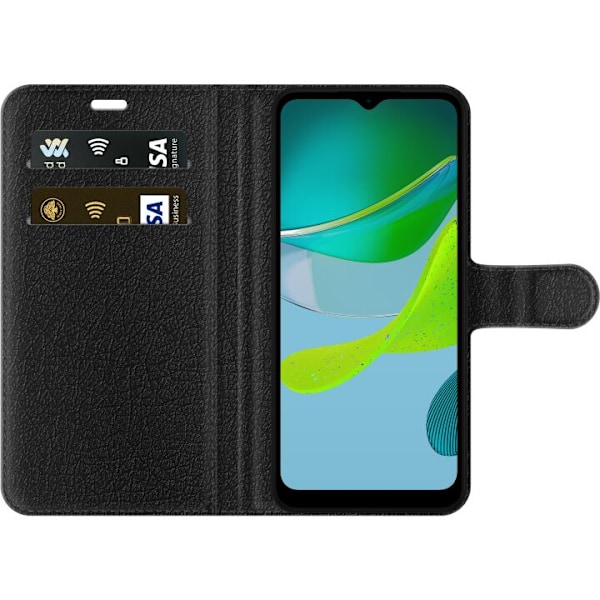 Motorola Moto E13 Lommeboketui Blå Hjerter