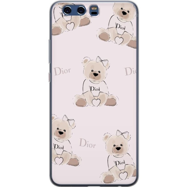 Huawei P10 Läpinäkyvä kuori Teddy Dior Vibes - ylellinen nalle muotityyliin