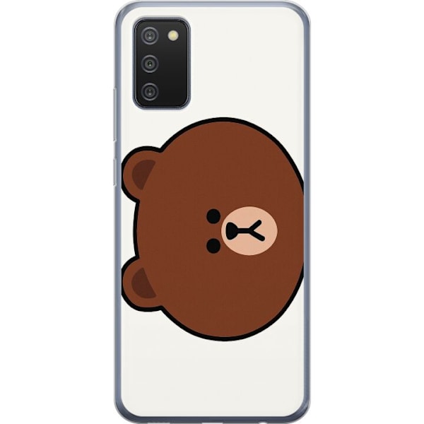 Samsung Galaxy A02s Läpinäkyvä kuori line friends brown