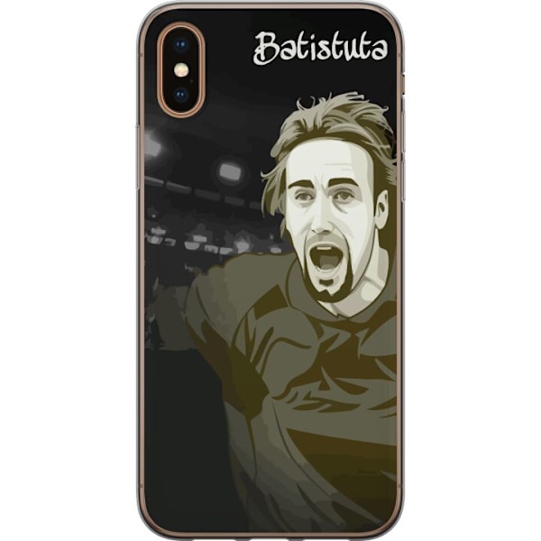 Apple iPhone X Läpinäkyvä kuori Gabriel Batistuta