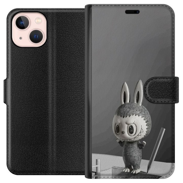 Apple iPhone 13 Lompakkokotelo Pop Mart MEGA LABUBU LABUBU Ske