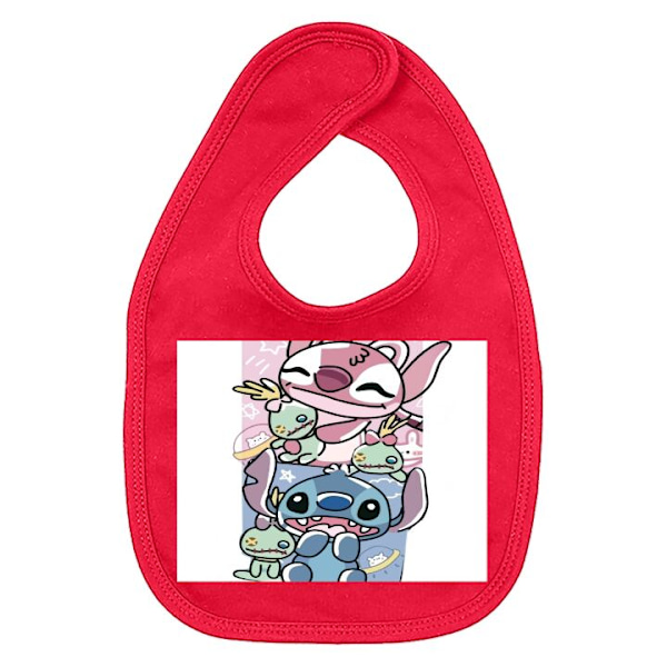 Bebis Haklapp Stitch Röd