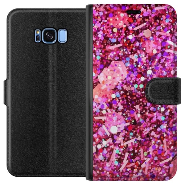 Kompatibelt Plånboksfodral till Samsung Galaxy S8 Glitter