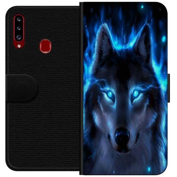 Kompatibelt Plånboksfodral till Samsung Galaxy A20s Varg