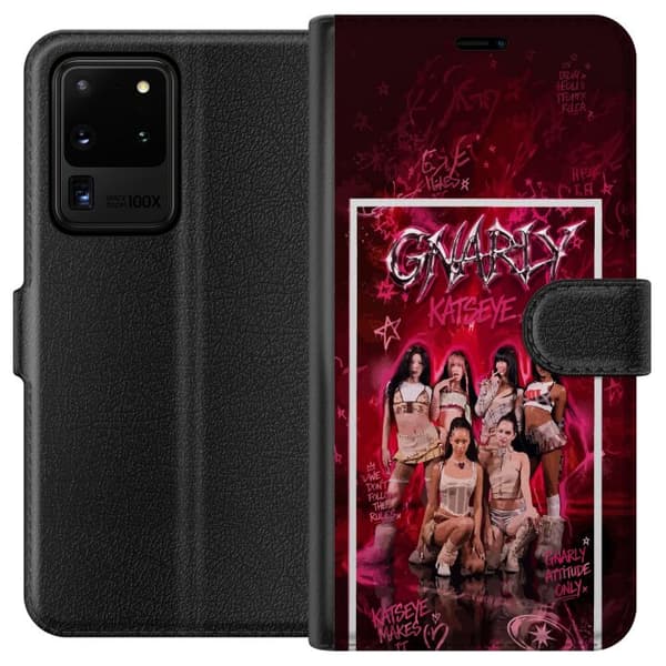 Kompatibel Tegnebogsetui til Samsung Galaxy S20 Ultra KATSEYE pink
