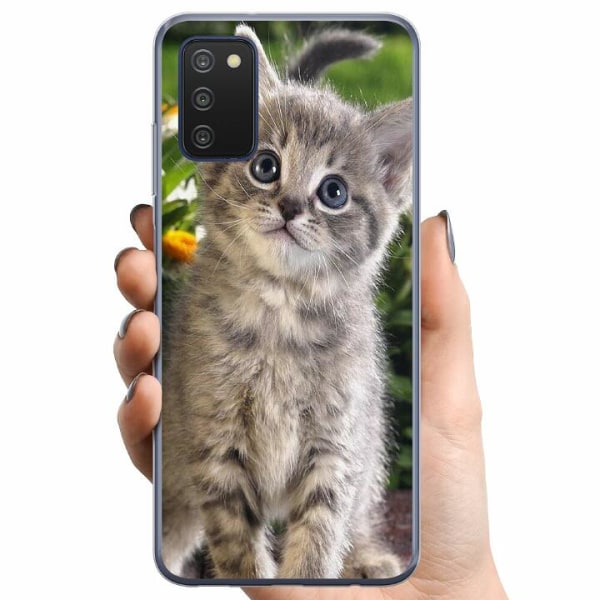 Samsung Galaxy A03s TPU Mobilskal Cat