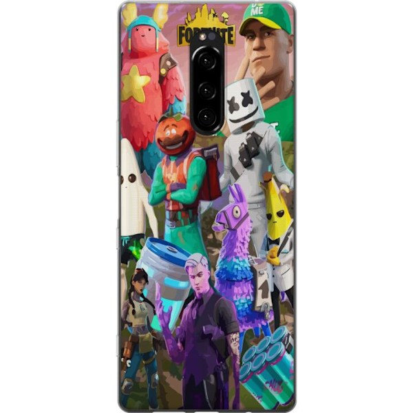 Sony Xperia 1 Gjennomsiktig deksel Fortnite