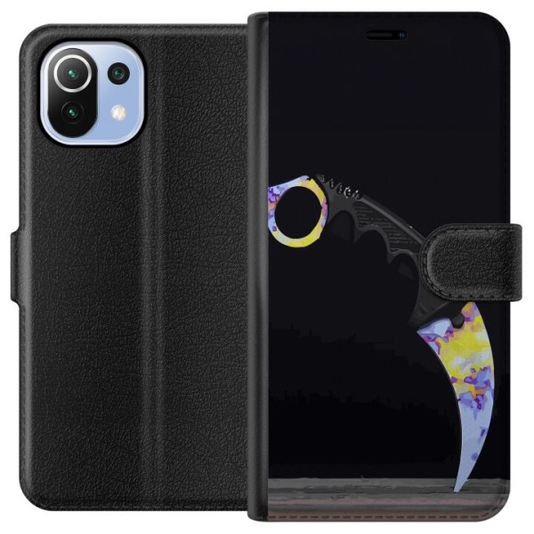 Xiaomi Mi 11 Lite Lompakkokotelo Karambit / Butterfly / M9 Bay